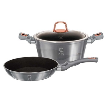 Oala set gatit 3 piese BERLINGER HAUS BH-6019 Granit Oala set gatit 3 piese BERLINGER HAUS BH-6019 Granit