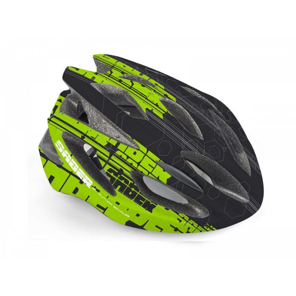 Casca Ciclism AUTHOR Saber 52-58 cm Negru Verde