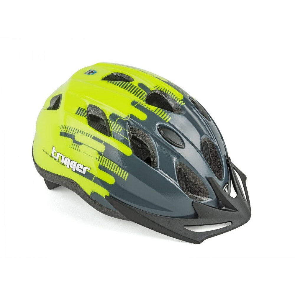Casca Copii AUTHOR Trigger In mold 52-56 cm Gri Galben Neon