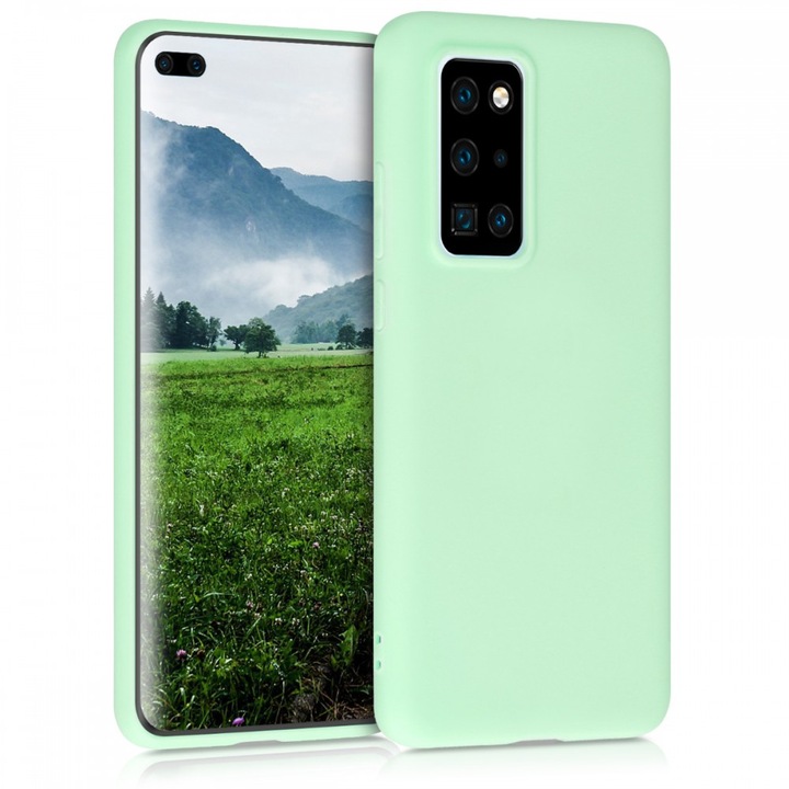 Husa pentru Huawei P40 Pro, Silicon, Verde, 51518.50