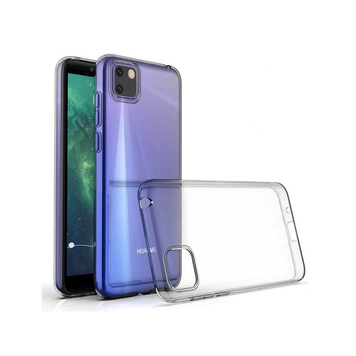 Huawei Y5P kompatibilis szilikon hátlaptok, vastag, átlátszó, 2mm
