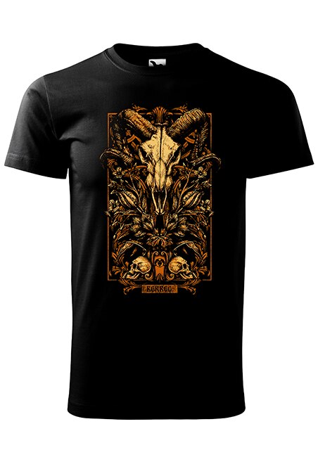 Tricou cu maneca scurta,K-off,negru,Zodia Berbec