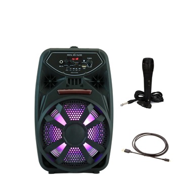 Boxa Portabila Soundvox PK-09, Bluetooth, Radio FM, Intrare USB/TF Card, Efect Super Bas, Microfon, Neagra Boxa Portabila Soundvox PK-09, Bluetooth, Radio FM, Intrare USB/TF Card, Efect Super Bas, Microfon, Neagra