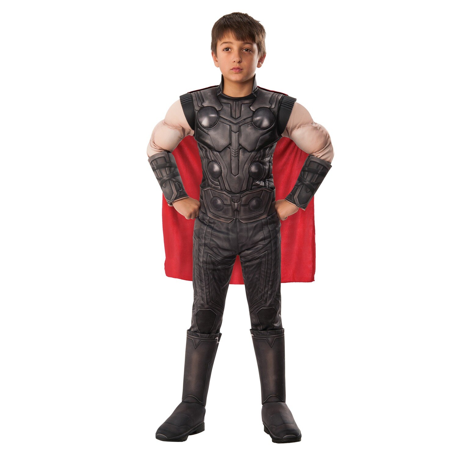 Costum Deluxe cu muschi Thor, Avengers, marimea S, 3-4 ani