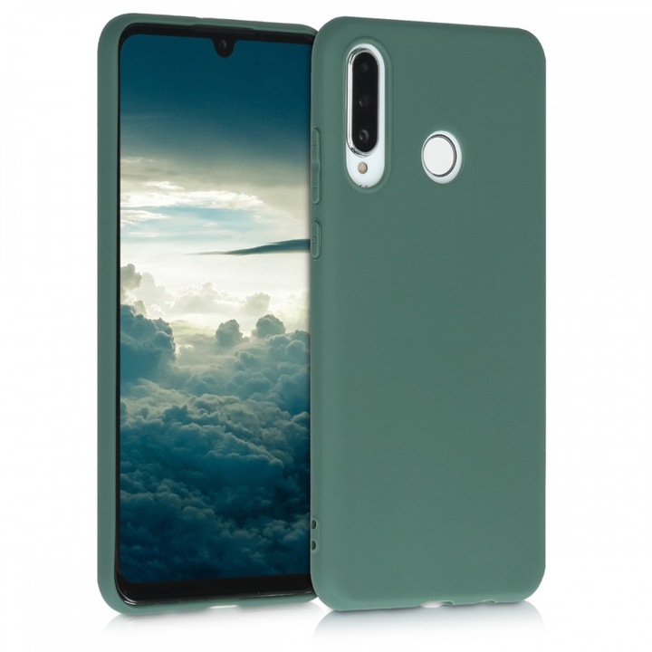 Huawei P30 Lite tok, szilikon, zöld, 47499.171
