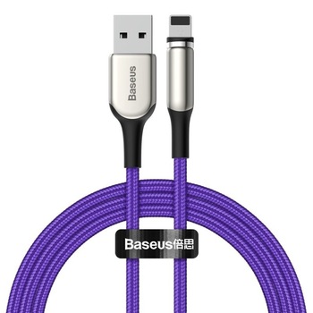 Cablu De Date/ Incarcare Baseus, Zinc Magnetic,Lightning IP (iPhone), 2A, 1 m, Mov Cablu De Date/ Incarcare Baseus, Zinc Magnetic,Lightning IP (iPhone), 2A, 1 m, Mov