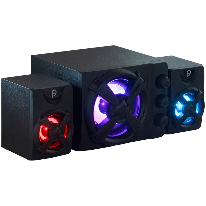 Boxe Gaming Spacer 2.1, RMS 11W (2x3W + 5W), 4xLED