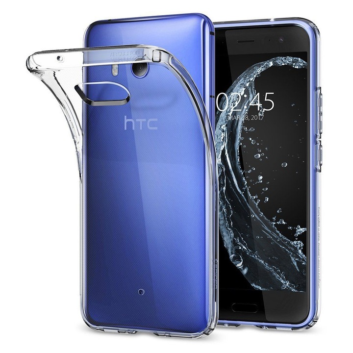 Калъф Spigen Liquid Crystal за HTC U11, Crystal Clear