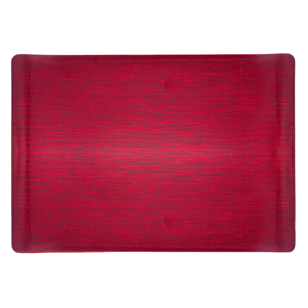 Suport Farfurii, New Line, model de Craciun, 42x29 cm, Rosu