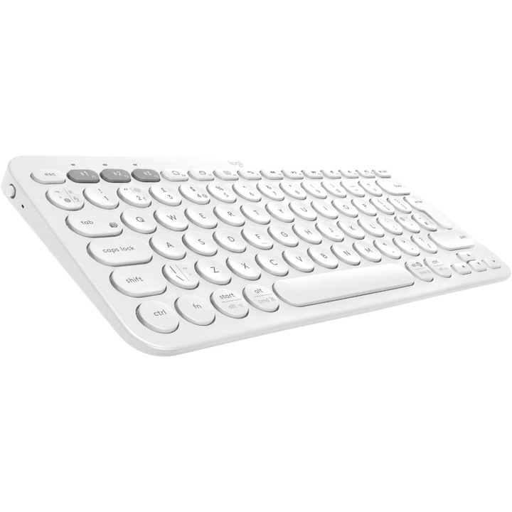 Клавиатура Безжична Logitech K380, Bluetooth, Multi-Device, Бял