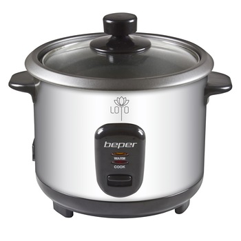 Oala electrica Beper 90.550, 400W, carcasa din otel inoxidabil, invelis interior antiaderent, exterior rece la atingere, functie pastrare la cald, Gri Oala electrica Beper 90.550, 400W, carcasa din otel inoxidabil, invelis interior antiaderent, exterior rece la atingere, functie pastrare la cald, Gri
