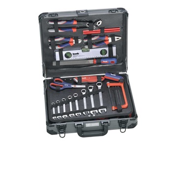 Trusa cu scule, 99 piese, in cutie din aluminiu, KWB Professional Trusa cu scule, 99 piese, in cutie din aluminiu, KWB Professional