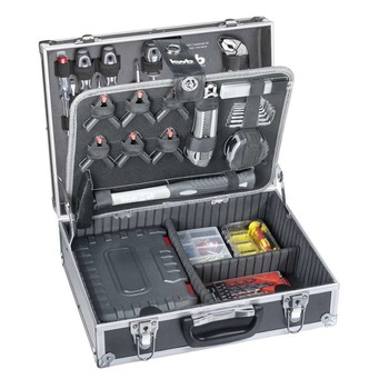 Trusa cu scule, 199 piese, in cutie din aluminiu, KWB Professional Trusa cu scule, 199 piese, in cutie din aluminiu, KWB Professional