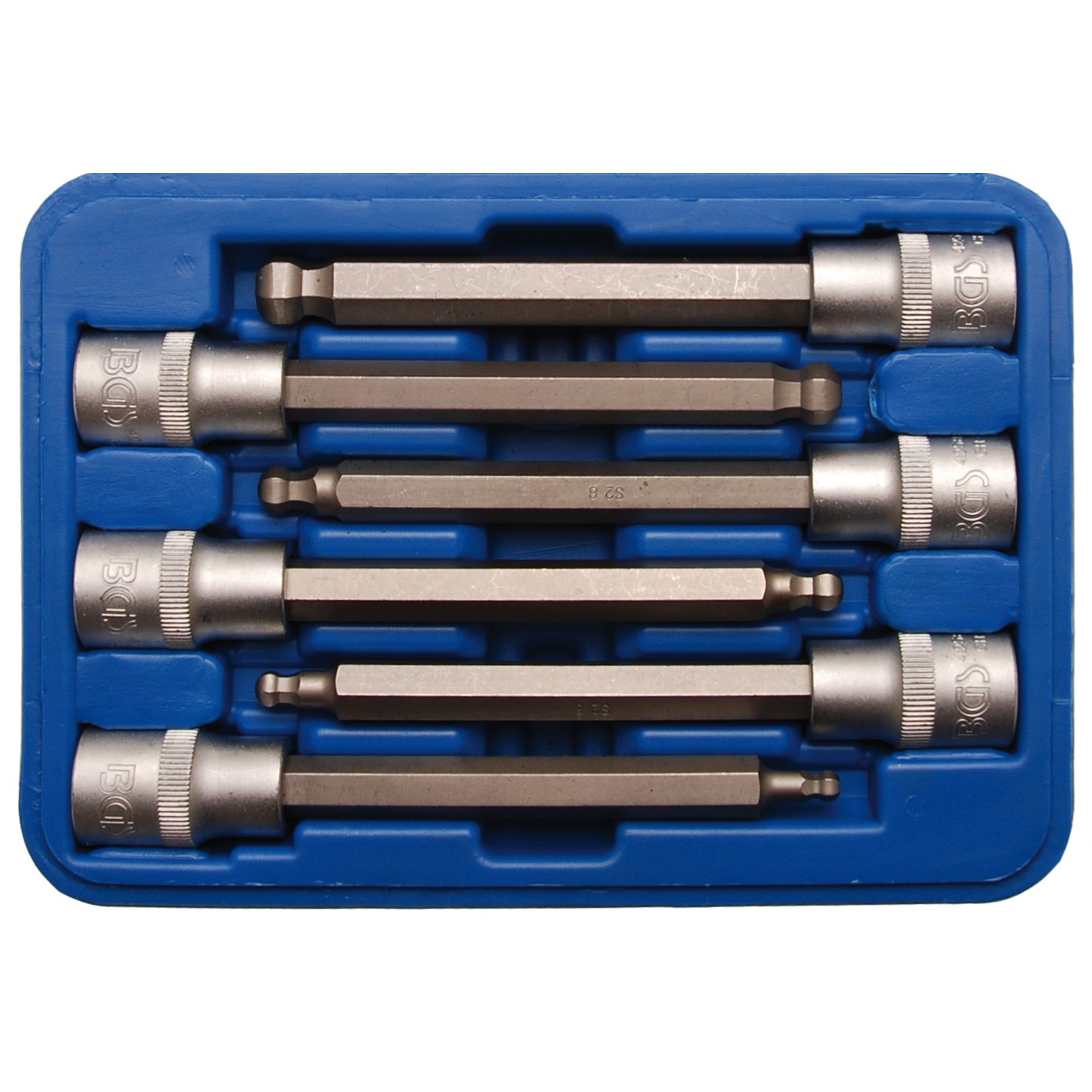 Set cu biti Imbus 5-12mm cu cap sferic , antrenare cu tubulara 12,5 mm (1/2