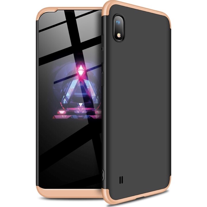 Husa Shield 360 GKK pentru Samsung Galaxy A10 Black/Gold