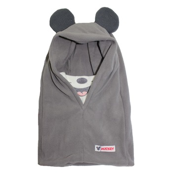 Caciula tip cagula, Mickey Mouse, gri deschis Caciula tip cagula, Mickey Mouse, gri deschis