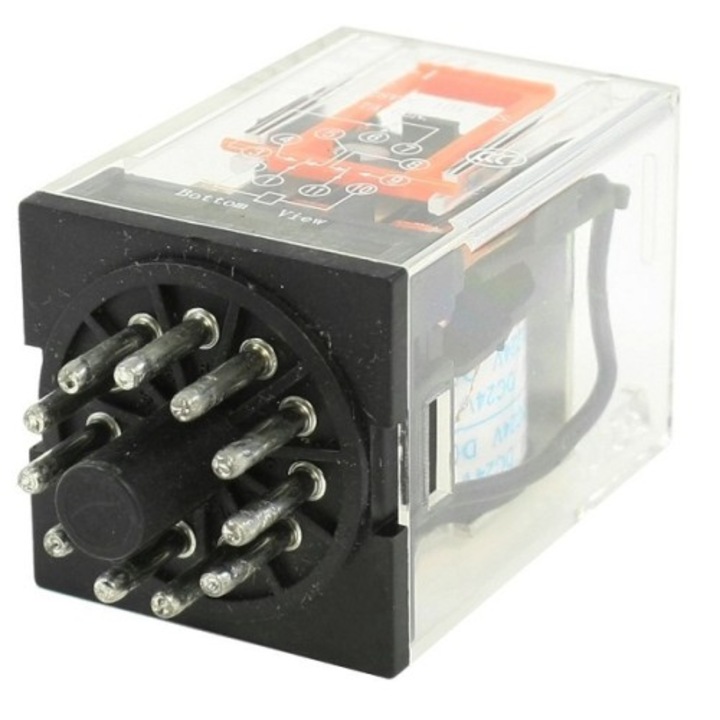 Releu 220V, 5A, 66x34x34 mm, MK3P-1 - 128438