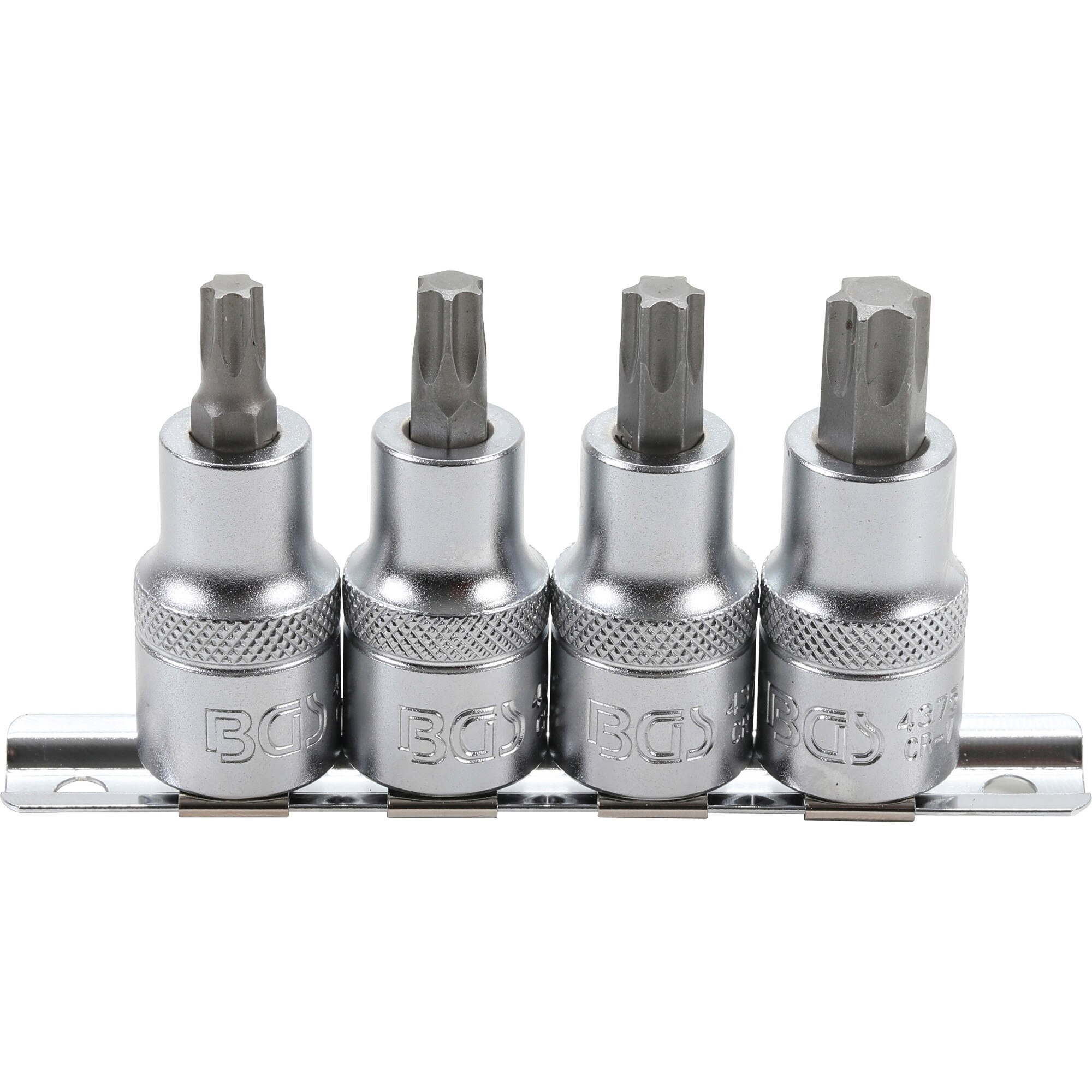 Set biti Torx T40 - T45 - T50 - T55, antrenare cu tubulara 1/2, 4 piese