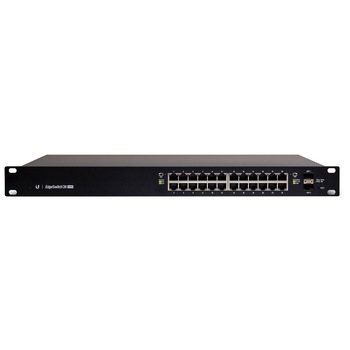 Switch Ubiquiti ES-24-250W EdgeSwitch PoE+ 24 (250W), 24 ports 10/100/1000 RJ45, 2 ports 1 Gbps SFP Switch Ubiquiti ES-24-250W EdgeSwitch PoE+ 24 (250W), 24 ports 10/100/1000 RJ45, 2 ports 1 Gbps SFP