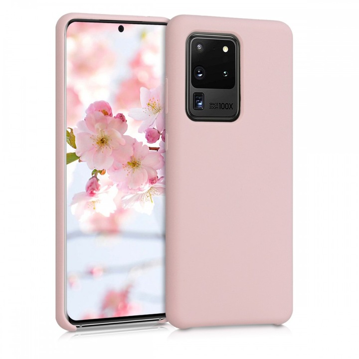Husa pentru Samsung Galaxy S20 Ultra, Silicon, Roz, 51226.52