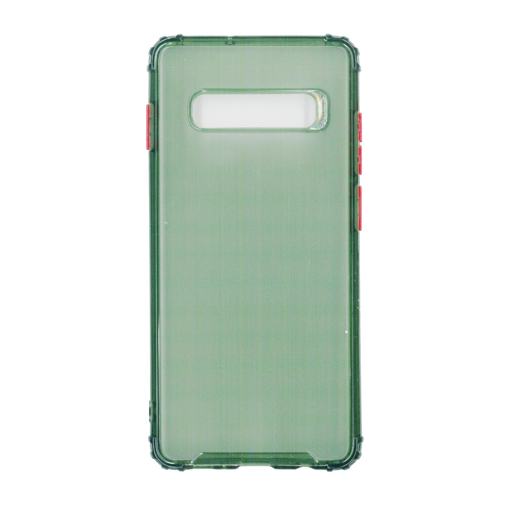 Husa din silicon matte crack, pentru Samsung Galaxy S10, verde