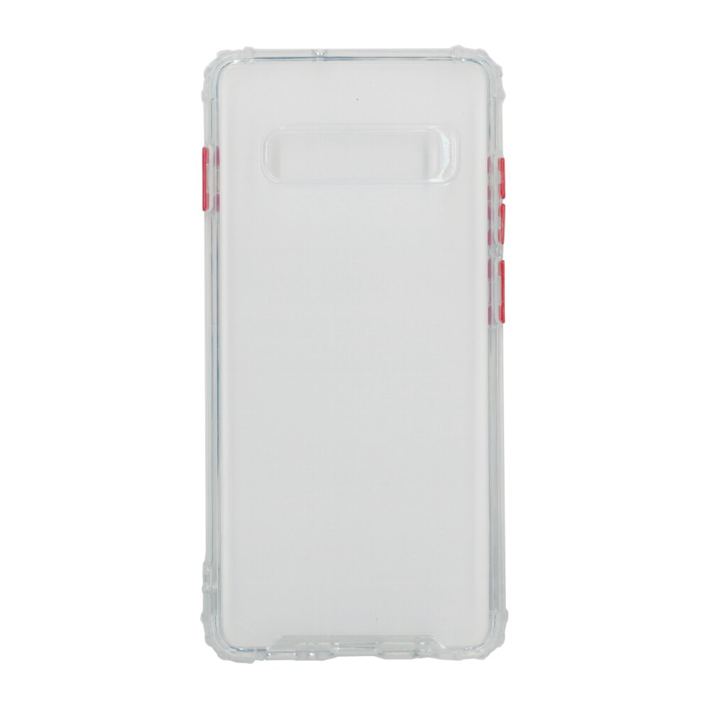 Husa din silicon matte crack, pentru Samsung Galaxy S10 Plus, alb