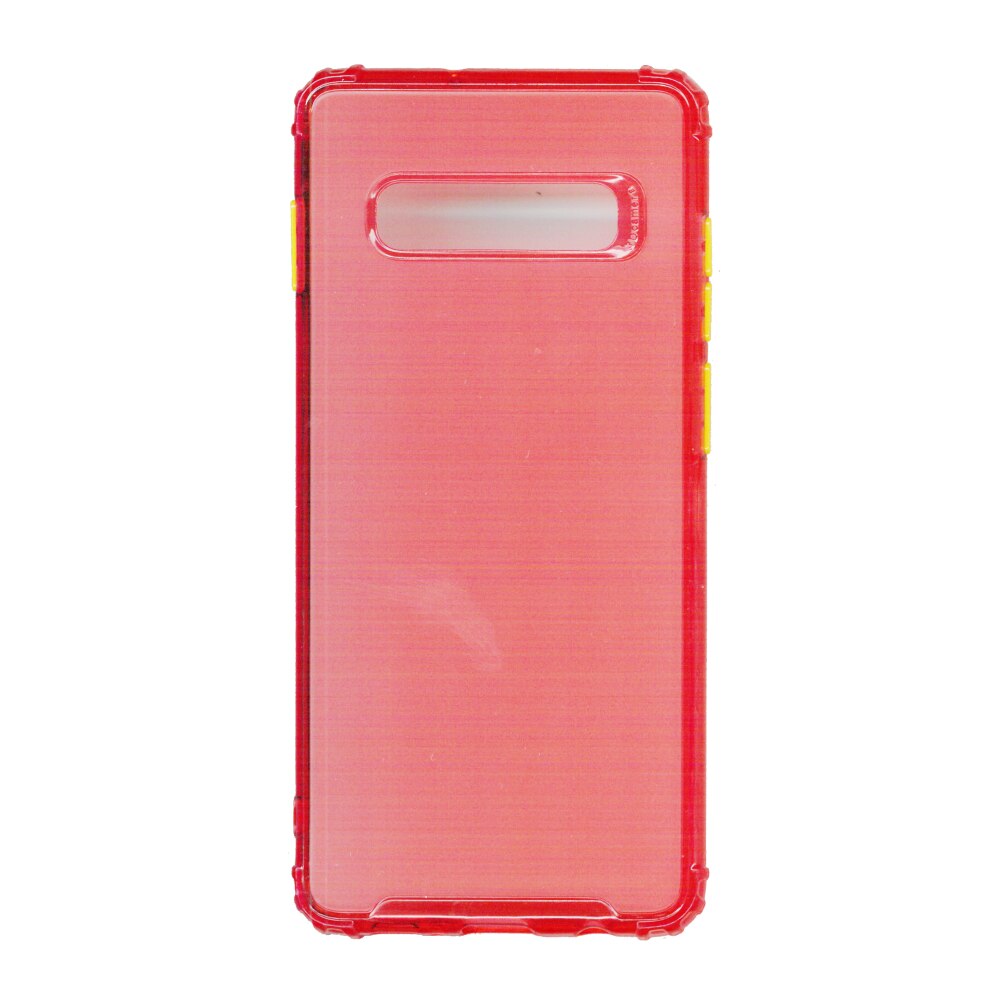 Husa din silicon matte crack, pentru Samsung Galaxy S10, rosu