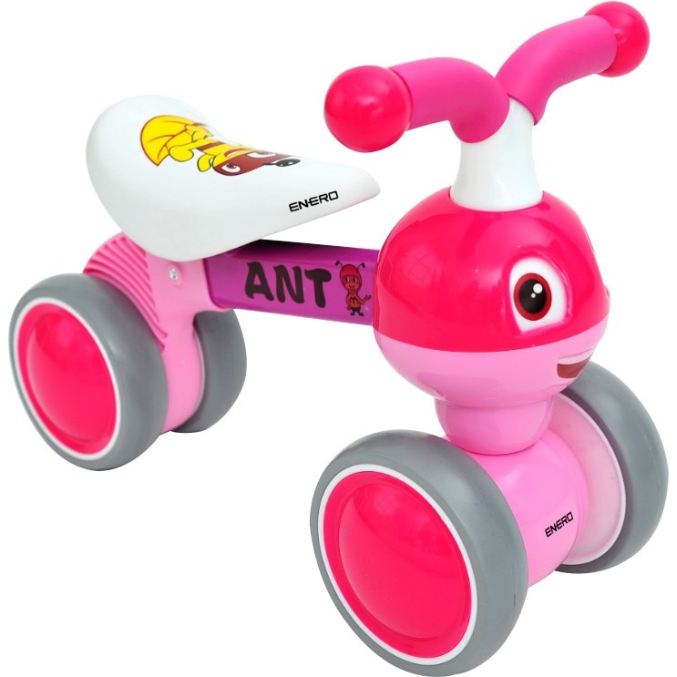 Bicicleta premergator Enero cu patru roti, roz