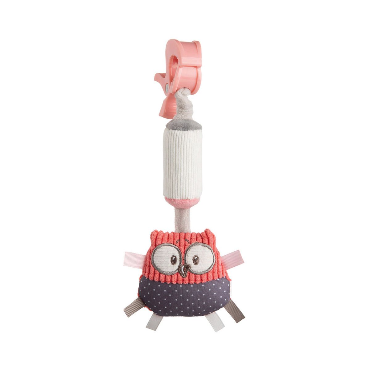 Jucarie plus cu sunatoare PASTEL FRIENDS, coral, Canpol 68/066