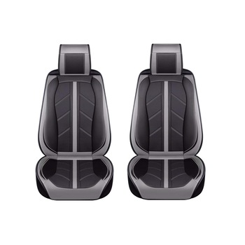 Set 1+1 Huse Scaune Auto Universale Flexzon Lux, Sport, Piele Ecologica, Gri/Negru, 2 piese in set Set 1+1 Huse Scaune Auto Universale Flexzon Lux, Sport, Piele Ecologica, Gri/Negru, 2 piese in set