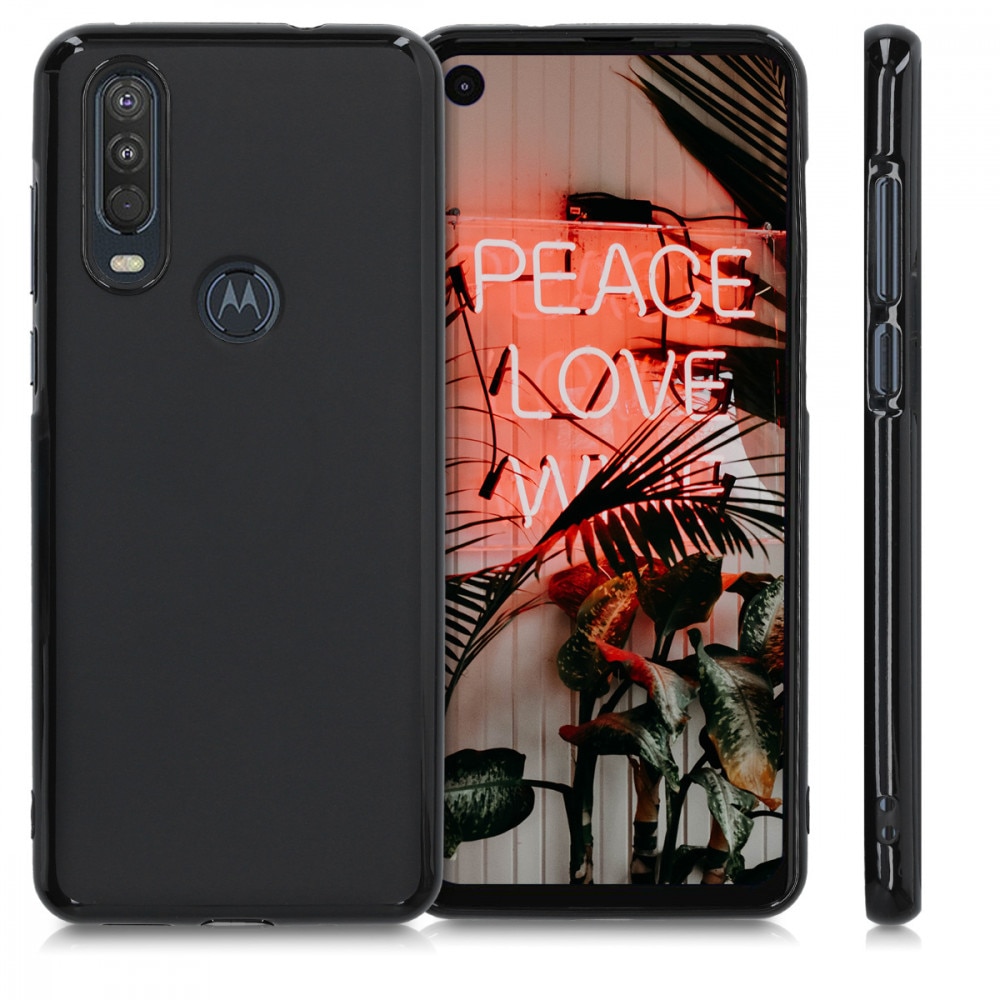 Husa pentru Motorola One Action, Silicon, Negru, 51158.47