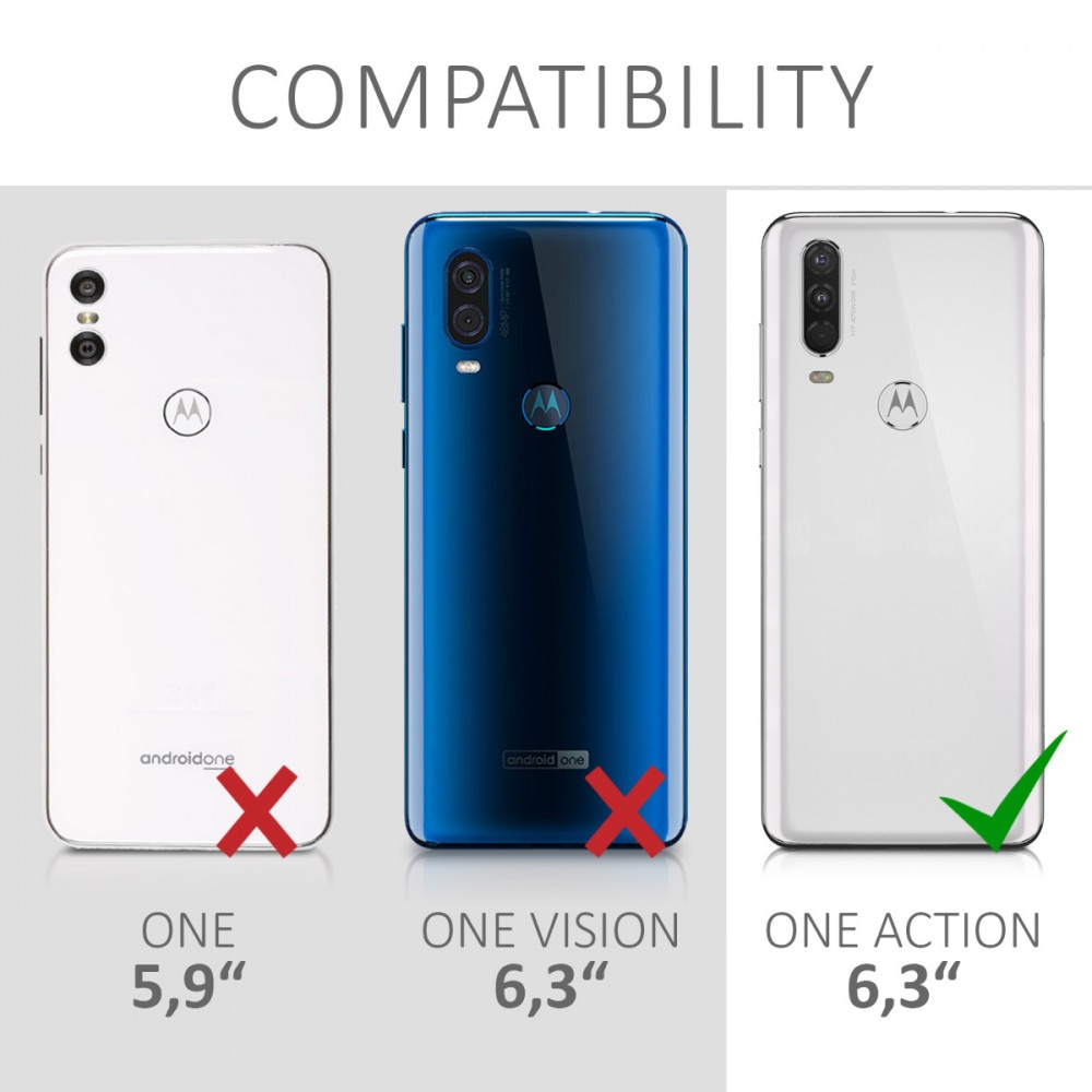 Husa pentru Motorola One Action, Silicon, Negru, 51158.47