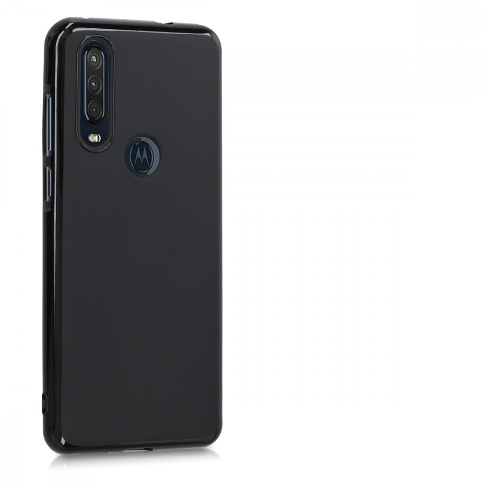 Husa pentru Motorola One Action, Silicon, Negru, 51158.47