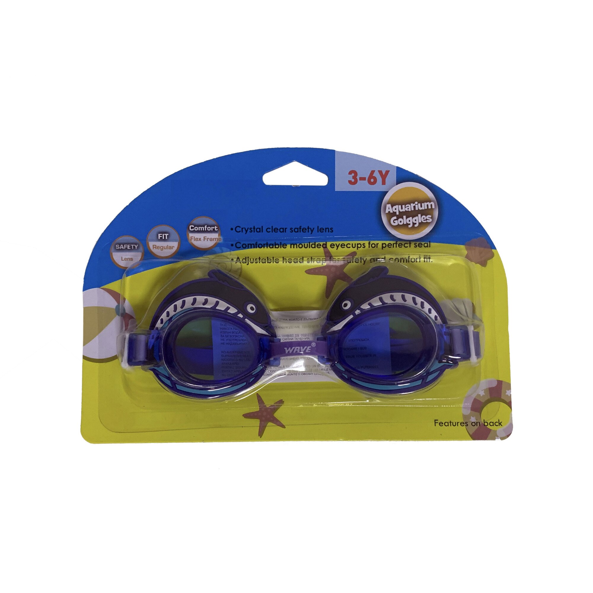 Ochelari de inot Bibilel, Varsta 3-6 ani, Albastru, BBL1653