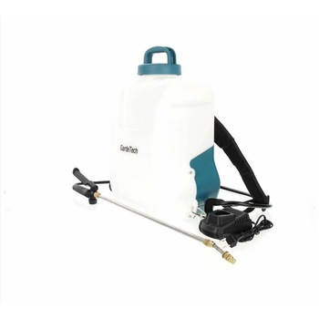 Pulverizator electric Garde Tech Elm, 10L, lance metalica telescopica, acumulator Li-Ion 10.8V, 2.5Ah, protectie din burete pentru spate Pulverizator electric Garde Tech Elm, 10L, lance metalica telescopica, acumulator Li-Ion 10.8V, 2.5Ah, protectie din burete pentru spate