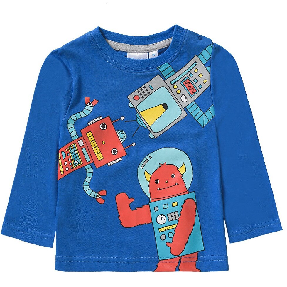 Bluza imprimata baieti Tvmania, albastru, 104 cm, 4 ani