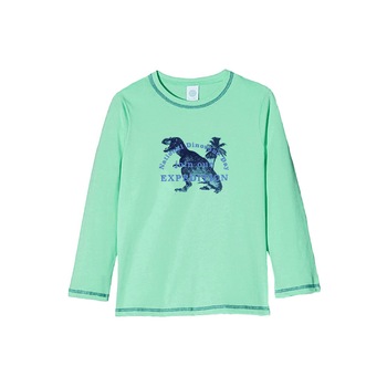 Bluza de pijama baieti Sanetta, verde, marimea 140 cm Bluza de pijama baieti Sanetta, verde, marimea 140 cm