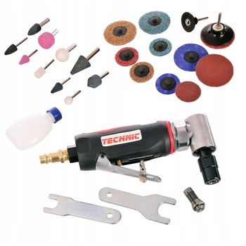 Slefuitor pneumatic polizor, Technic AT-7034MSK, 3mm si 6mm, pietre de polizat Slefuitor pneumatic polizor, Technic AT-7034MSK, 3mm si 6mm, pietre de polizat