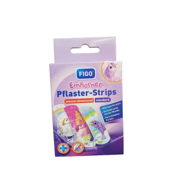Set 10 plasturi Figo, pentru copii, unicorni
