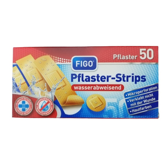 Set 50 de plasturi Figo, diferite marimi, culoarea pieli