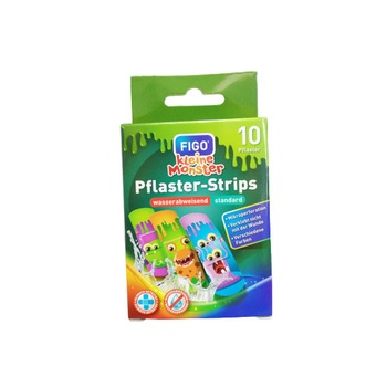 Set 10 plasturi Figo, pentru copii, diferite desene Set 10 plasturi Figo, pentru copii, diferite desene