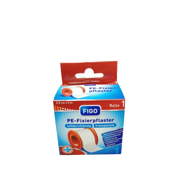Leucoplast rola transparent Figo, 2,5 cm x 5 m