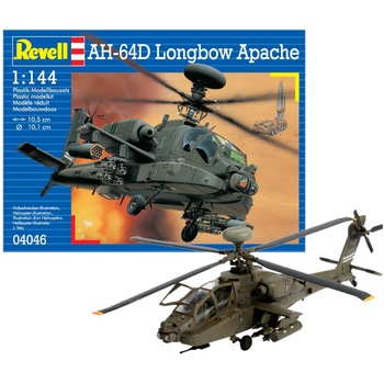 Macheta aeromodele Revell Mc Donnell Dougles AH-64D Longbow Apache 1:144 REV 04046 Macheta aeromodele Revell Mc Donnell Dougles AH-64D Longbow Apache 1:144 REV 04046