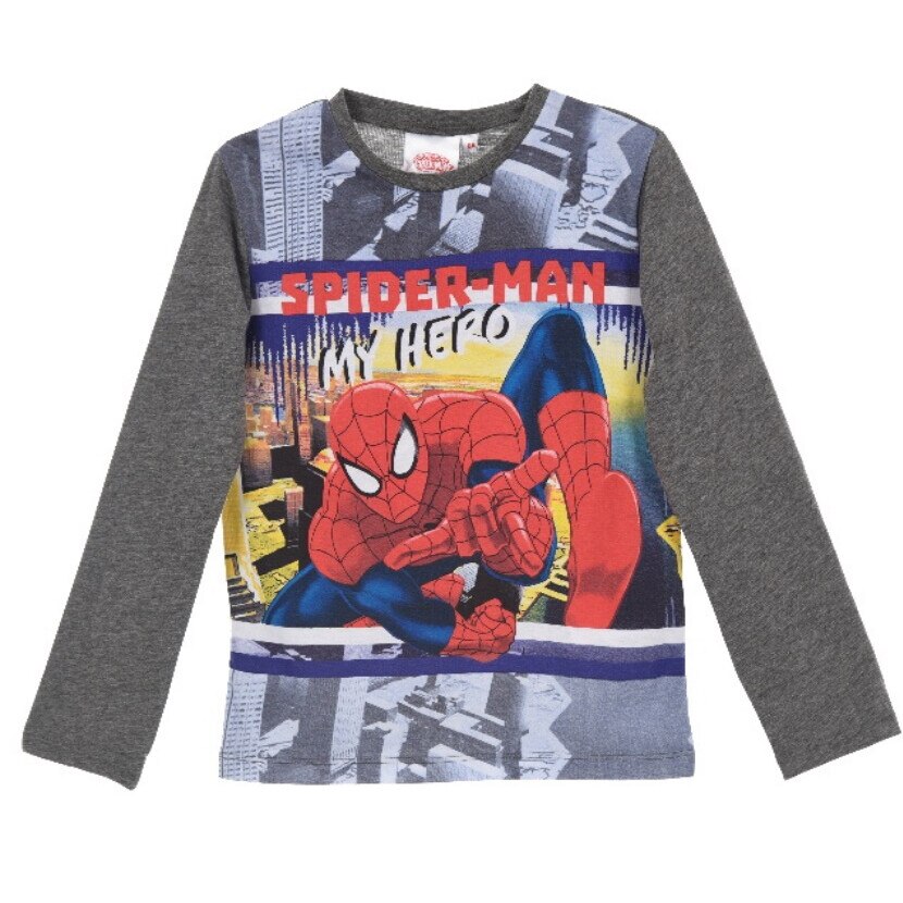 Tricou copii Spiderman,, Gri