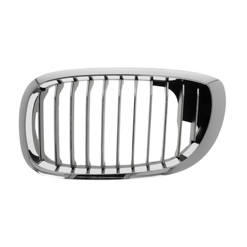 Grila radiator Bmw Seria 3 (E46), Coupe/Cabrio 03.2003-09.2006, stanga, crom/negru Grila radiator Bmw Seria 3 (E46), Coupe/Cabrio 03.2003-09.2006, stanga, crom/negru