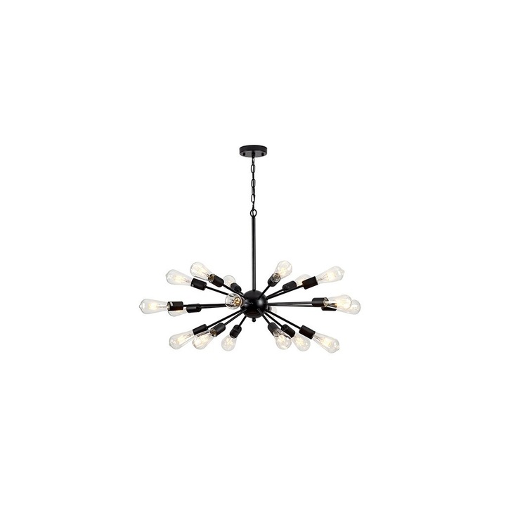 Pendul metalic 18 becuri E27