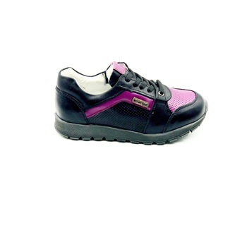Pantofi sport ortopedici copii Sibel Bebe NV0029, Negru/Mov, numar Pantofi sport ortopedici copii Sibel Bebe NV0029, Negru/Mov, numar