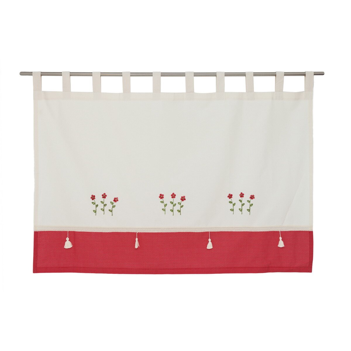 Perdea din bumbac 100%, Valentini Bianco,140 x 100 cm, RM002A