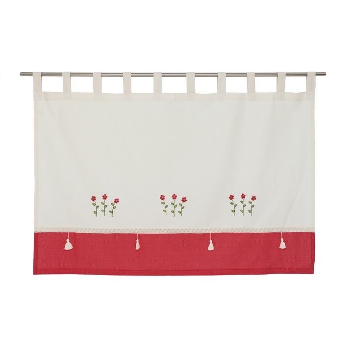 Перде от 100% памук, Valentini Bianco, височина 180см, ширина 160см, RM002A