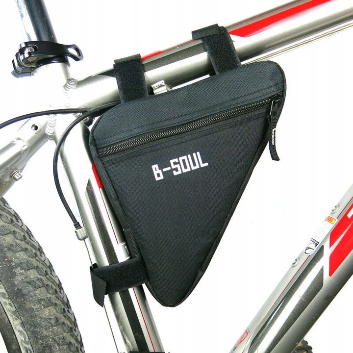 Geanta bicicleta pentru cadru, B-Soul Triangle 1.0, negru